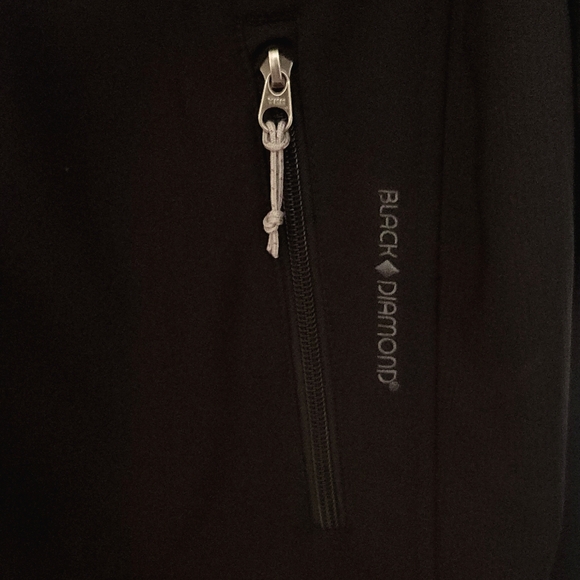 Black Diamond Double Diamond Men's Black Zip Up Jacket Size XL EUC - Picture 9 of 14